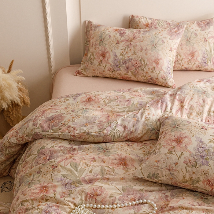 91家纺网 家纺一手货源 找家纺 爱思佳 2025新款棉麻数码印花单品被套被套单件-单被套 幻彩