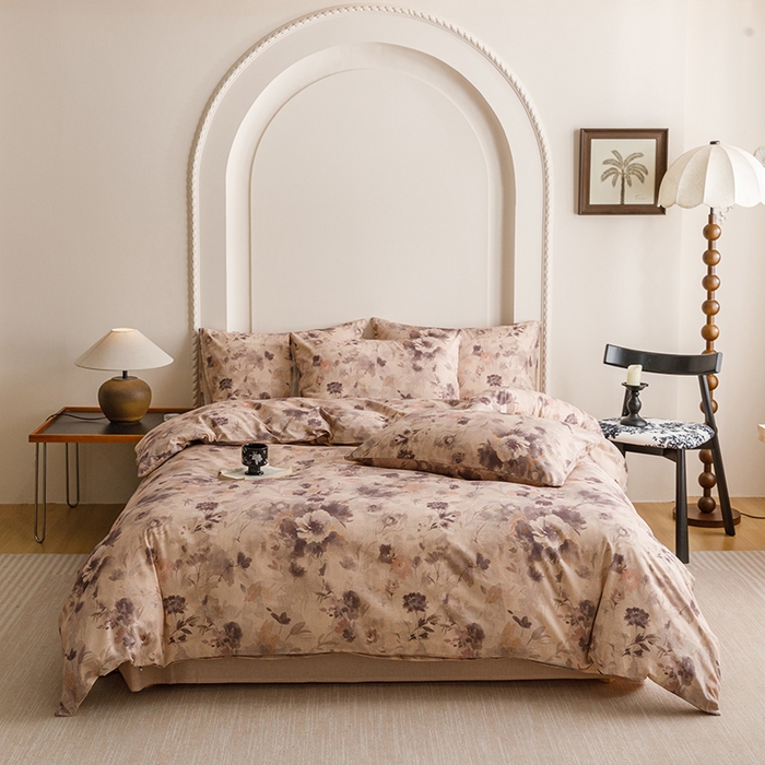 爱思佳 2025新款棉麻数码印花单品被套被套单件-单被套 暮雅花