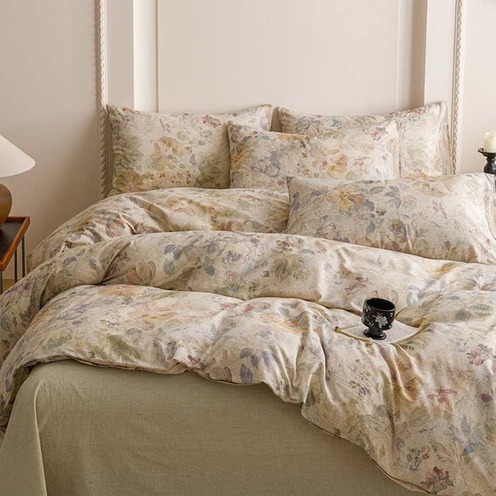 91家纺网 家纺一手货源 找家纺 爱思佳 2025新款棉麻数码印花单品被套被套单件-单被套 凝彩绣