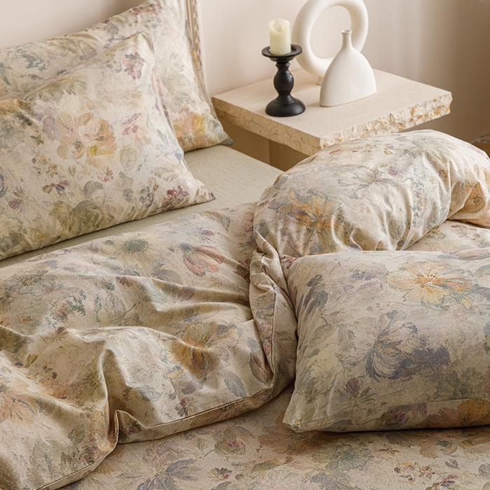 91家纺网 家纺一手货源 找家纺 爱思佳 2025新款棉麻数码印花单品被套被套单件-单被套 凝彩绣