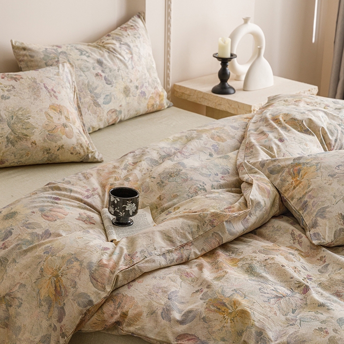 91家纺网 家纺一手货源 找家纺 爱思佳 2025新款棉麻数码印花单品被套被套单件-单被套 凝彩绣