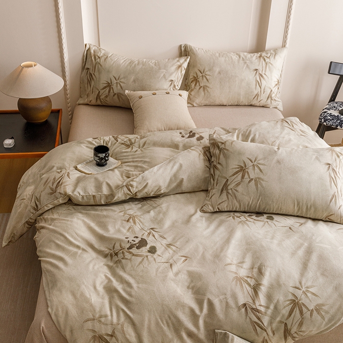 91家纺网 家纺一手货源 找家纺 爱思佳 2025新款棉麻数码印花单品被套被套单件-单被套 顽趣