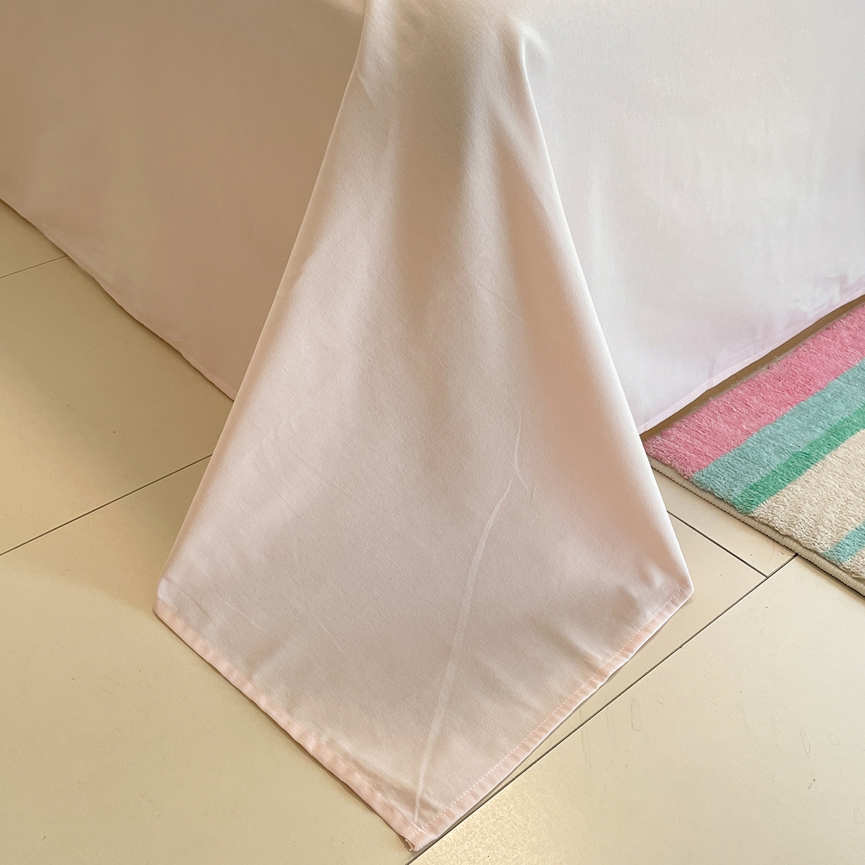 91家纺网 家纺一手货源 找家纺 蓝邻家纺 2025新款全棉磨毛卡通刺绣款四件套--毛巾绣系列 幸运喵