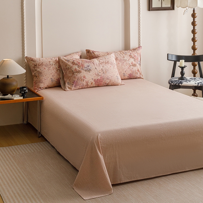 91家纺网 家纺一手货源 找家纺 （总）爱思佳 2025新款棉麻数码印花四件套