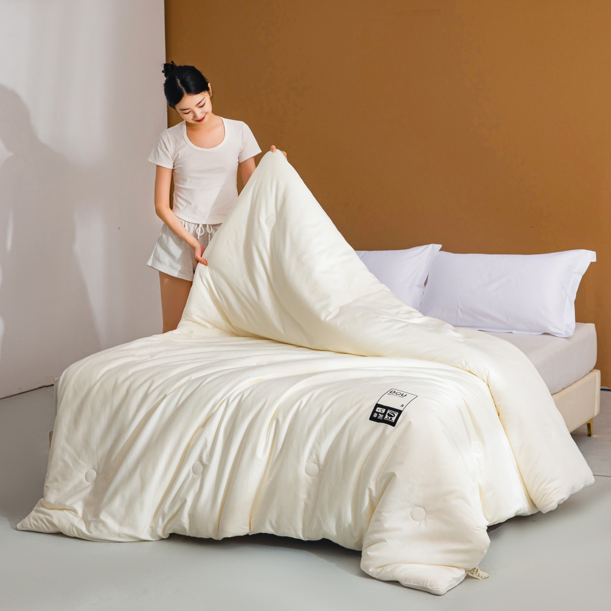 91家纺网 家纺一手货源 找家纺 （总）子由家居 2025新款纯棉60长绒棉55大豆被被子被芯