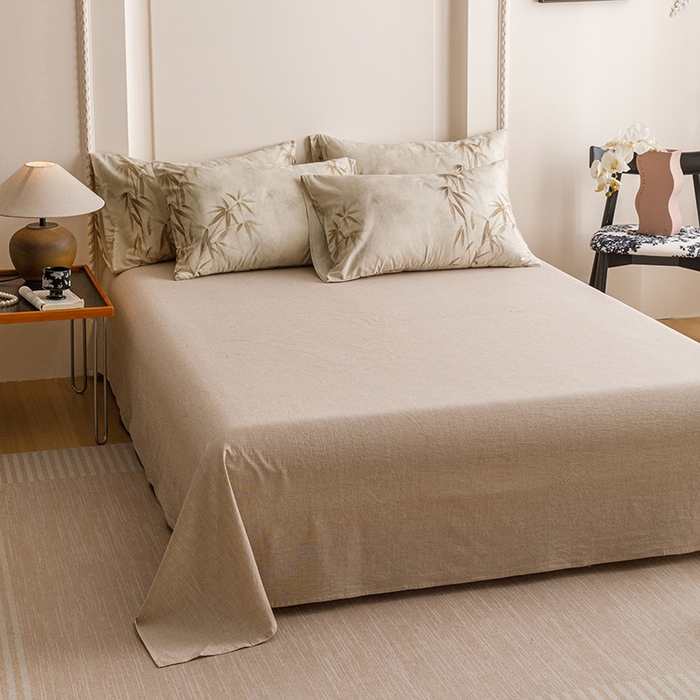 91家纺网 家纺一手货源 找家纺 爱思佳 2025新款棉麻数码印花四件套 顽趣