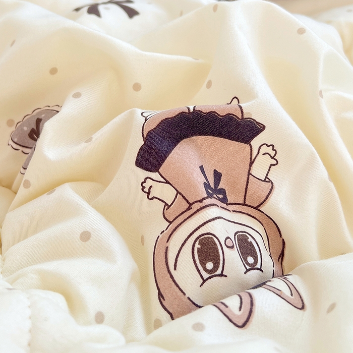 91家纺网 家纺一手货源 找家纺 VIP被业 2025新款羊羔绒印花冬被保暖被芯直播爆款纤维被子被芯 拉布布