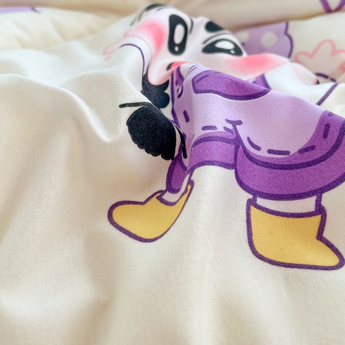 91家纺网 家纺一手货源 找家纺 VIP被业 2025新款羊羔绒印花冬被保暖被芯直播爆款纤维被子被芯 蜡笔没点新