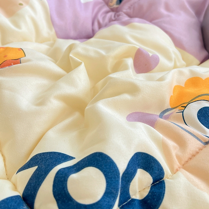 91家纺网 家纺一手货源 找家纺 VIP被业 2025新款羊羔绒印花冬被保暖被芯直播爆款纤维被子被芯 尼克狐尼克