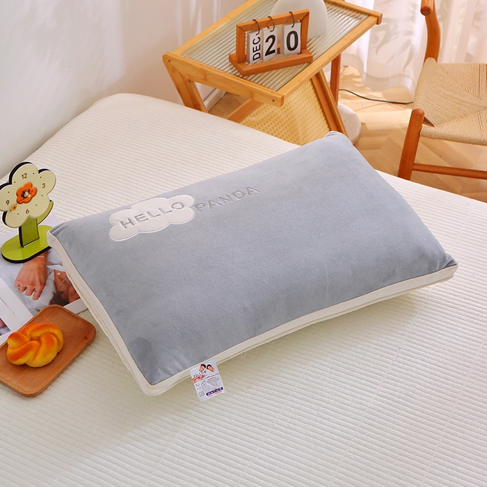 91家纺网 家纺一手货源 找家纺 万聚凯枕芯 2025新款云朵绒枕头枕芯 灰色