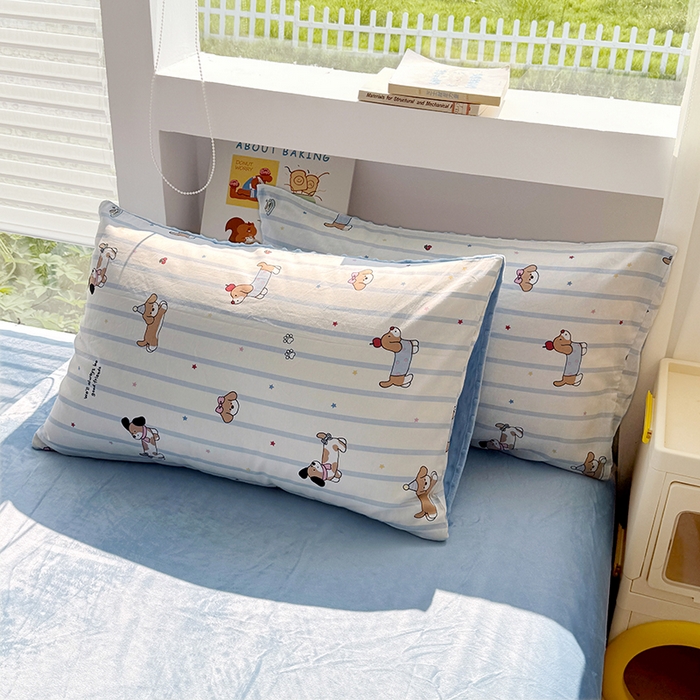 91家纺网 家纺一手货源 找家纺 丫丫家纺 2025学生季全棉高克重豆豆绒三四件套加厚保暖婴儿绒牛奶绒单被套单人双人被套加大号棉加绒三四件套   糖纸童年