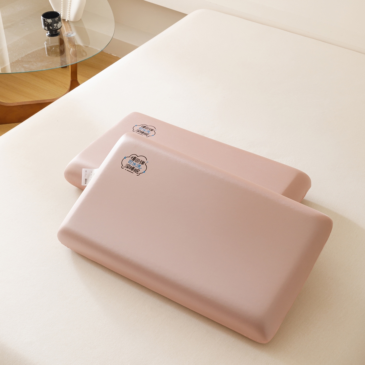 91家纺网 家纺一手货源 找家纺 （总）乐美家纺 2025新款可机洗慢回弹护颈记忆枕枕头枕芯