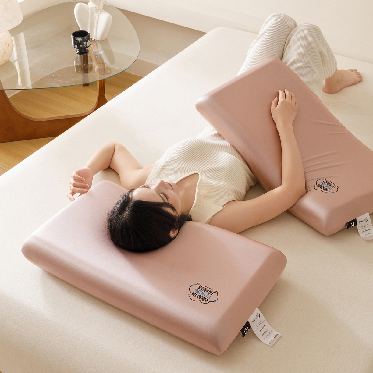 91家纺网 家纺一手货源 找家纺 （总）乐美家纺 2025新款可机洗慢回弹护颈记忆枕枕头枕芯