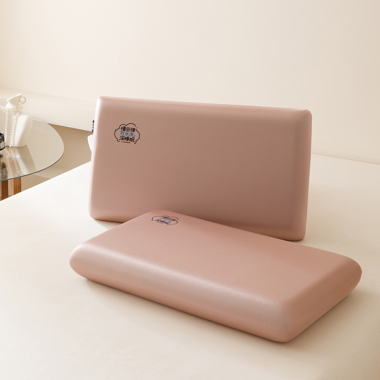 91家纺网 家纺一手货源 找家纺 （总）乐美家纺 2025新款可机洗慢回弹护颈记忆枕枕头枕芯