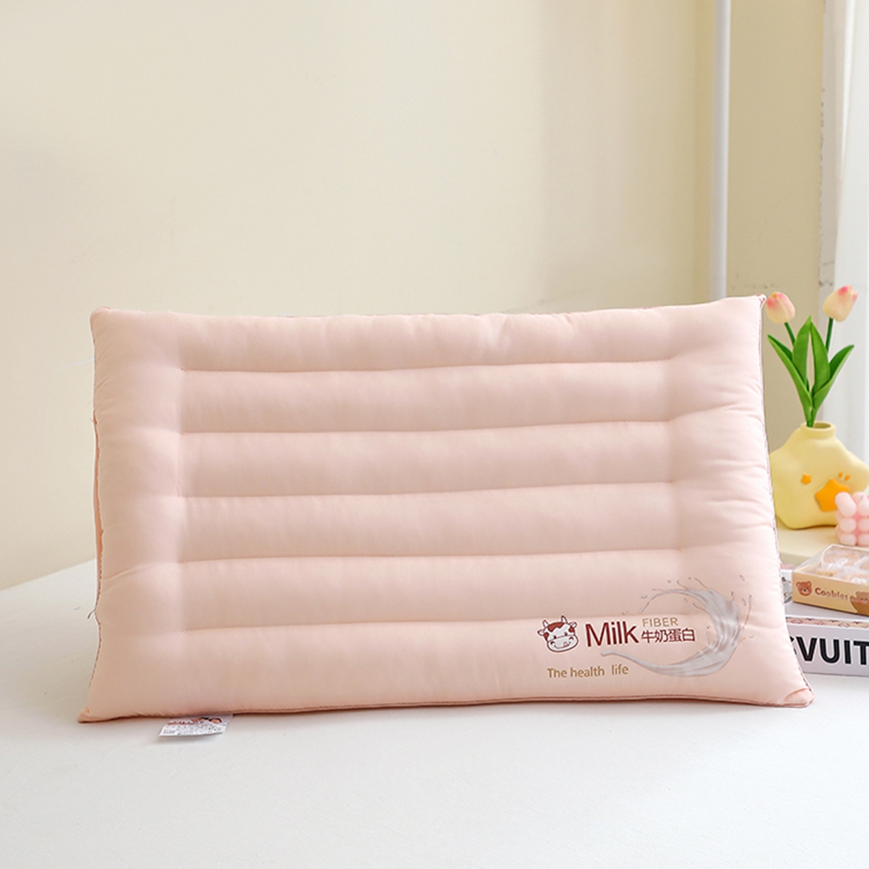 91家纺网 家纺一手货源 找家纺 （总）万聚凯枕芯 2025新款Milk牛奶蛋白定型枕枕头枕芯