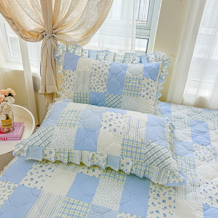 91家纺网 家纺一手货源 找家纺 （总）艾裙海 2025秋冬新款木棉皱皱双层纱夹棉床裙系列单品床裙