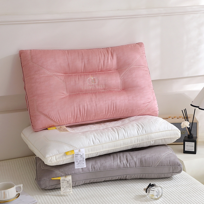 91家纺网 家纺一手货源 找家纺 万聚凯枕芯 2025新款皇冠提花定型枕头枕芯 组合图