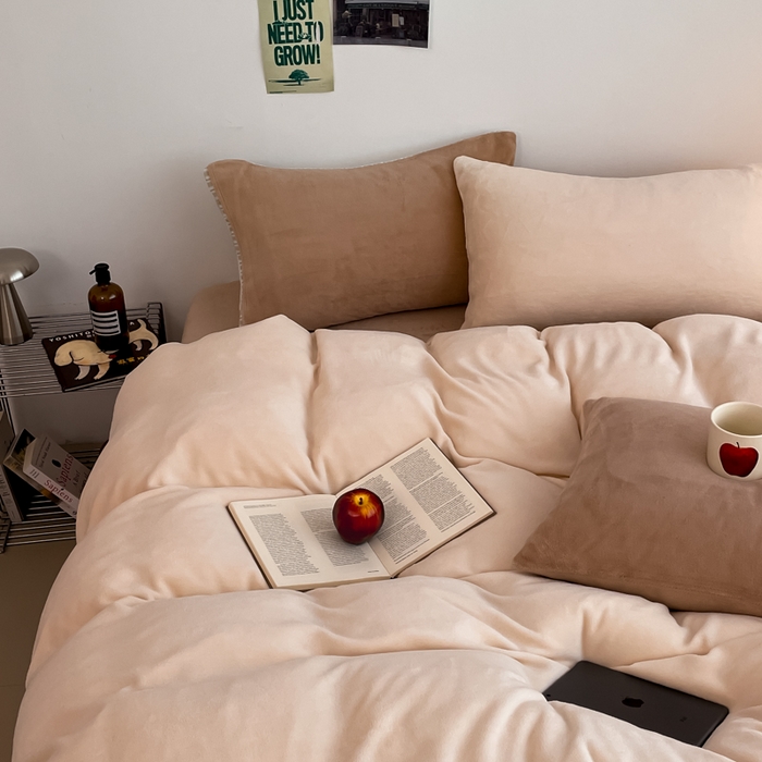 91家纺网 家纺一手货源 找家纺 （总）三朵家纺 2025新款法莱绒混搭四件套