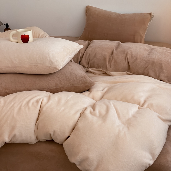 91家纺网 家纺一手货源 找家纺 （总）三朵家纺 2025新款法莱绒混搭四件套