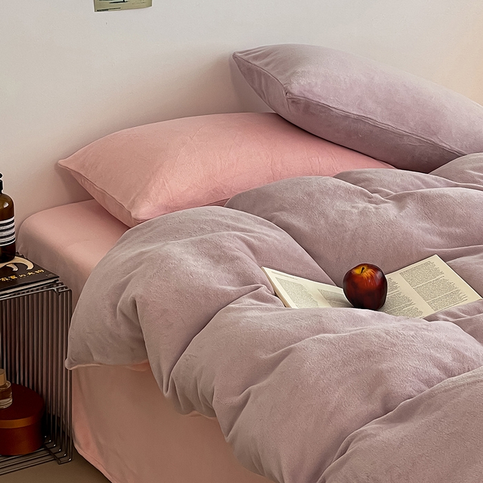 91家纺网 家纺一手货源 找家纺 （总）三朵家纺 2025新款法莱绒混搭四件套