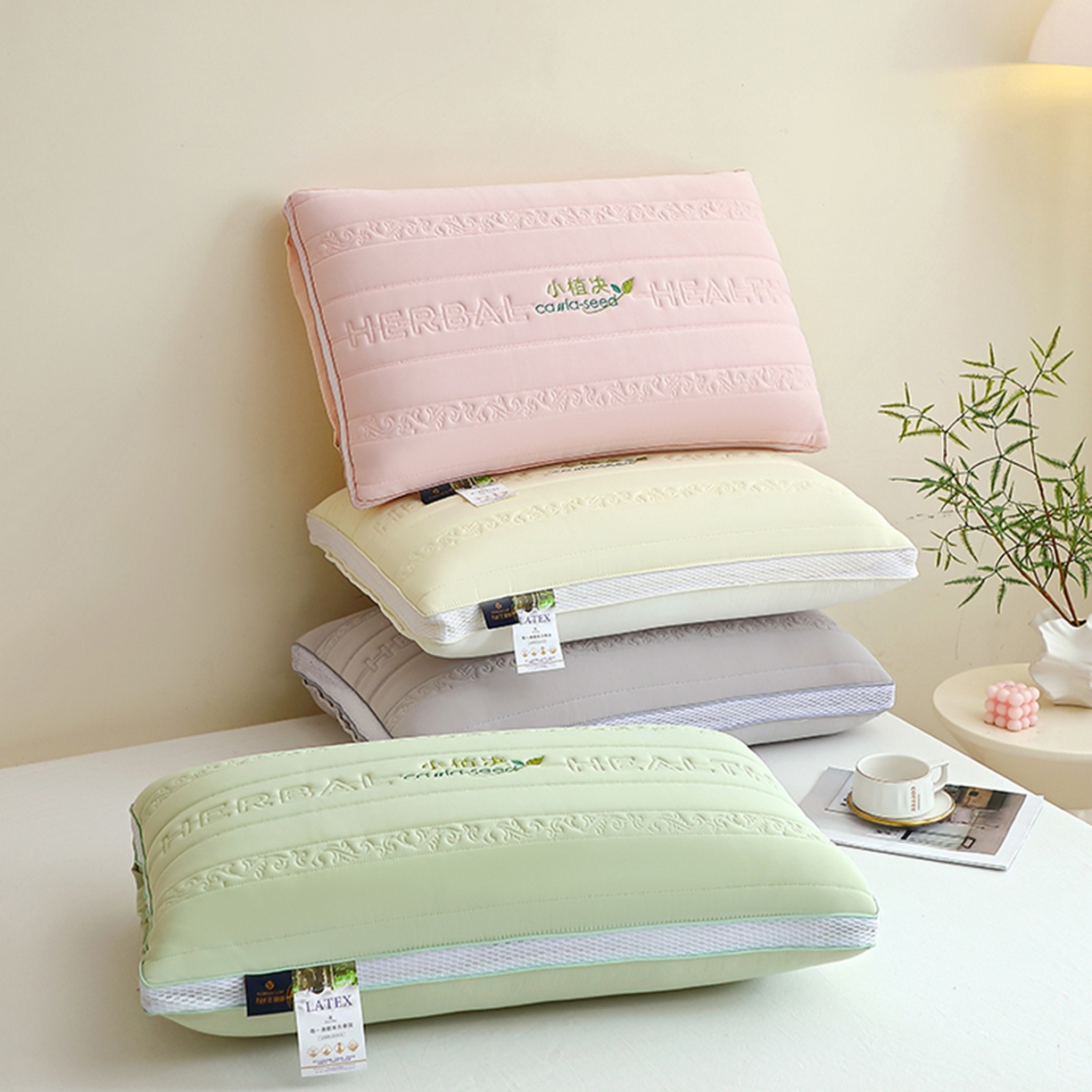 91家纺网 家纺一手货源 找家纺 万聚凯枕芯 2025新款小植决枕枕头枕芯 组图仅供参考