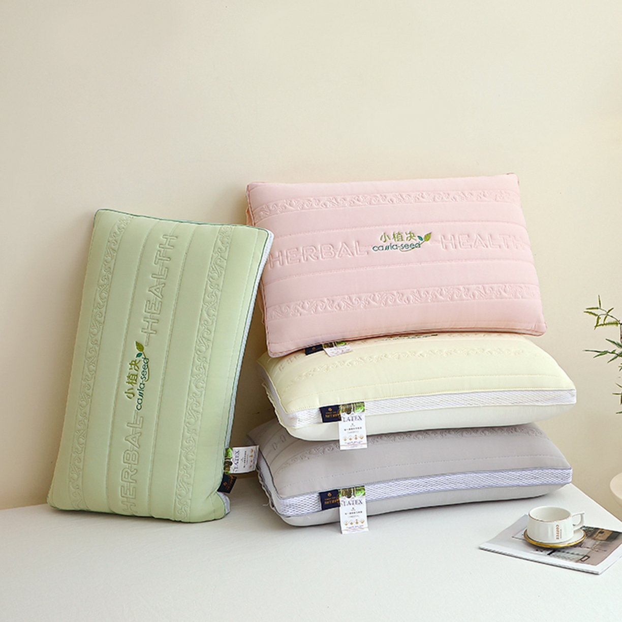 91家纺网 家纺一手货源 找家纺 万聚凯枕芯 2025新款小植决枕枕头枕芯 组图仅供参考