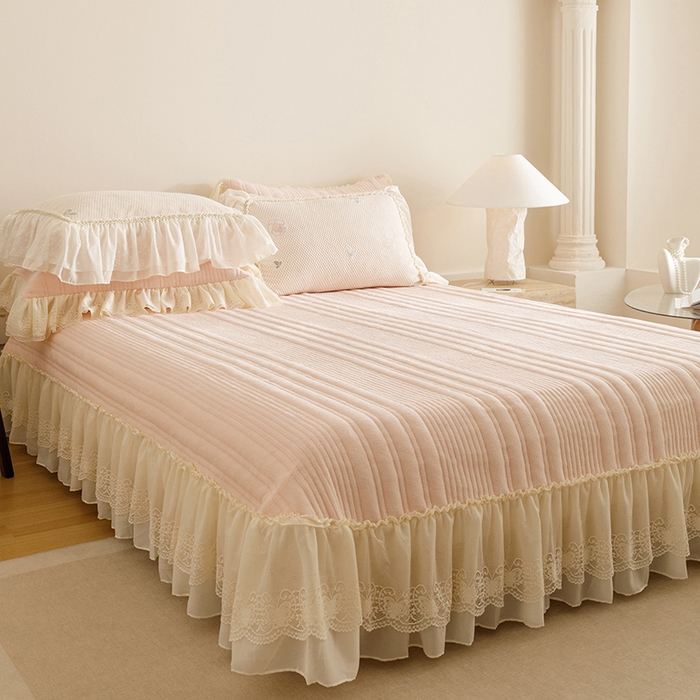 91家纺网 家纺一手货源 找家纺 （总）菊上家纺 2025新品高克重着色雕花浪漫玫瑰绒床盖款四件套-玫瑰故事系列