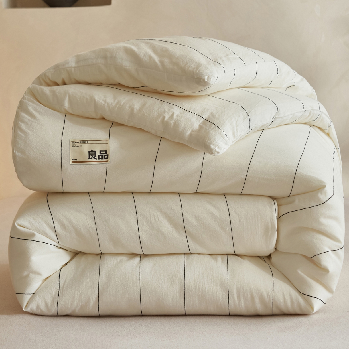 91家纺网 家纺一手货源 找家纺 （总）子由家居 2025新款全棉纯棉无印条纹99大豆被被子被芯