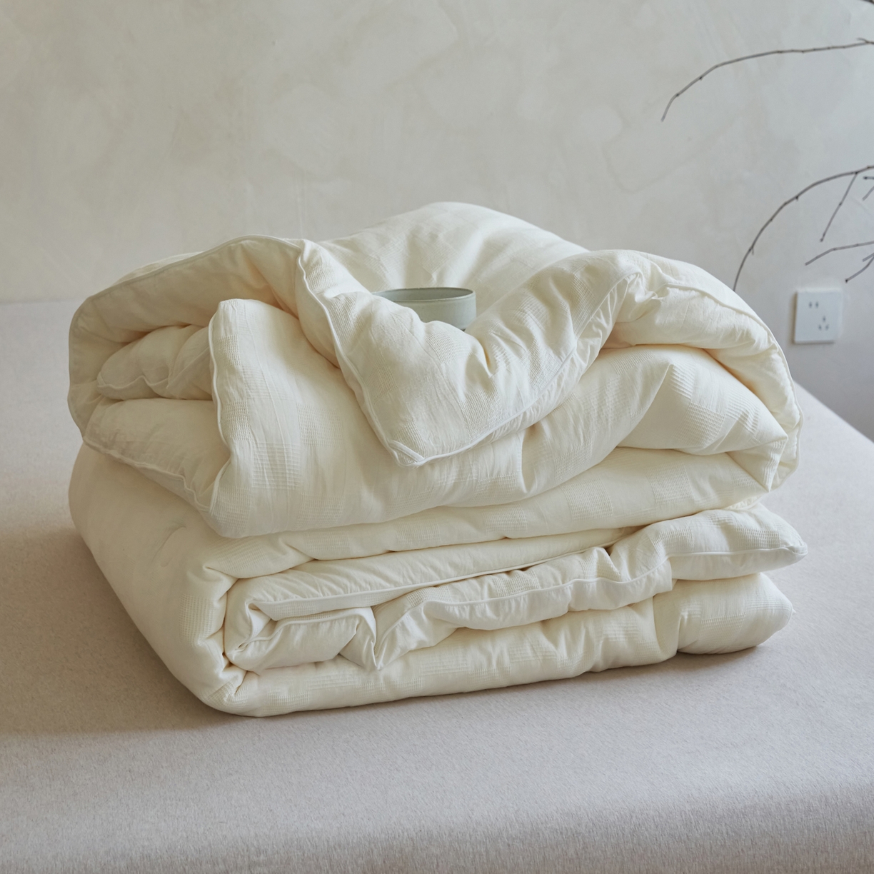 91家纺网 家纺一手货源 找家纺 （总）子由家居 2025新款全棉纯棉水洗提花99大豆冬被被子被芯