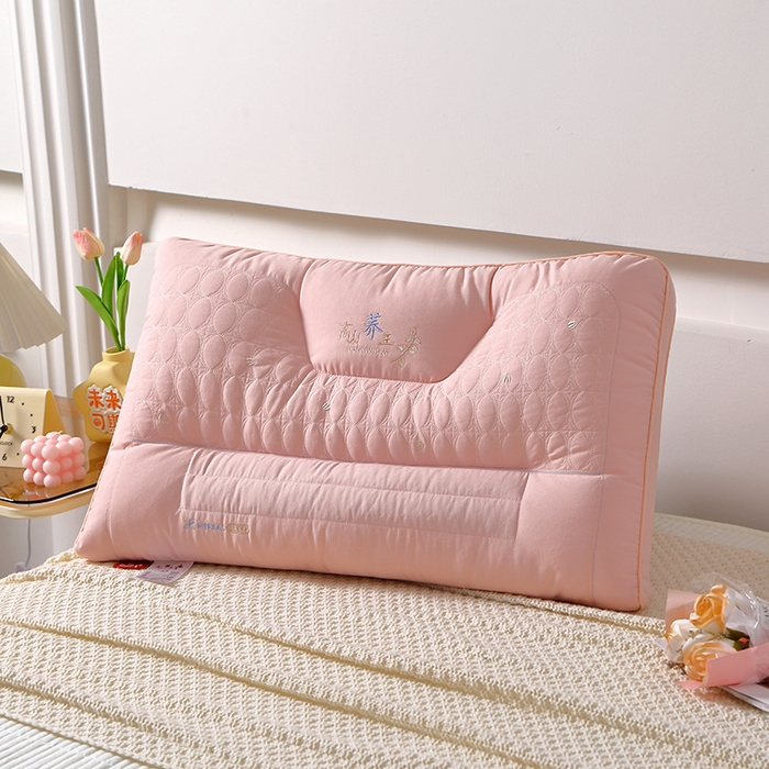 万聚凯枕芯 2025新款荞王枕头枕芯 粉色