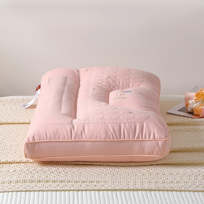 91家纺网 家纺一手货源 找家纺 万聚凯枕芯 2025新款荞王枕头枕芯 粉色