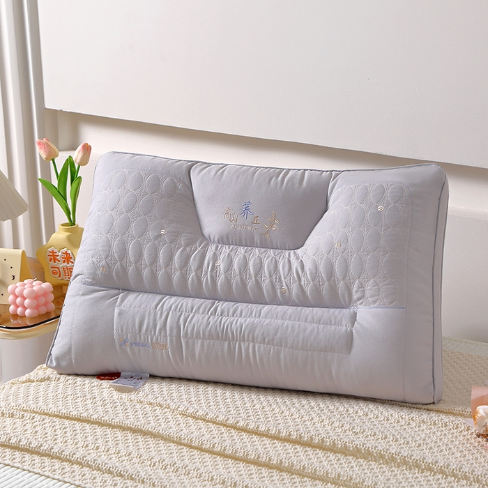 万聚凯枕芯 2025新款荞王枕头枕芯 灰色