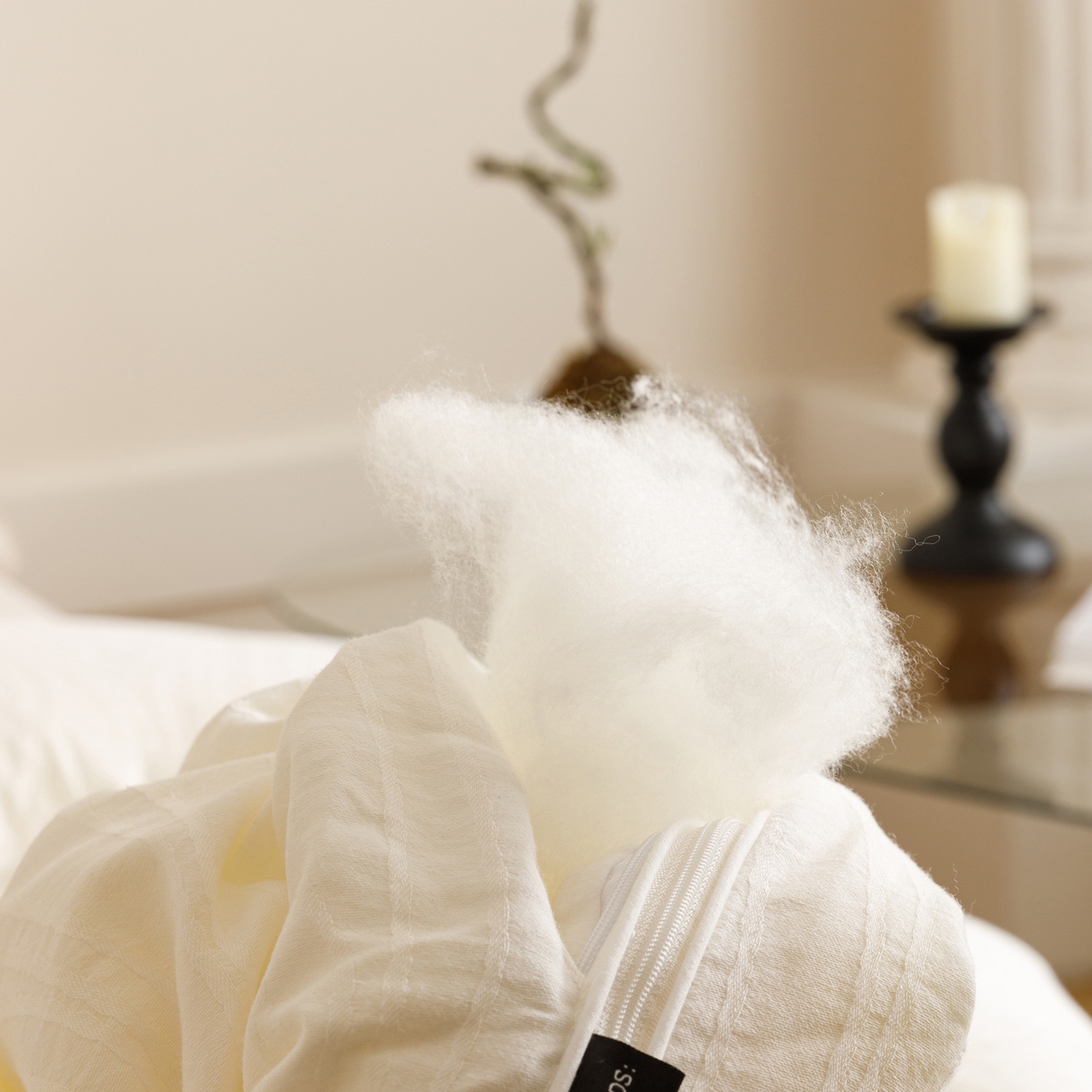 91家纺网 家纺一手货源 找家纺 子由家居 2025新款全棉纯棉水洗棉树纹大提花55大豆被被子被芯 树皮纹55子母被