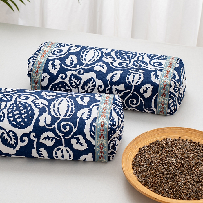 91家纺网 家纺一手货源 找家纺 小米枕芯 2025新款宫廷贵族荞麦枕护颈助眠枕枕头枕芯 青花瓷