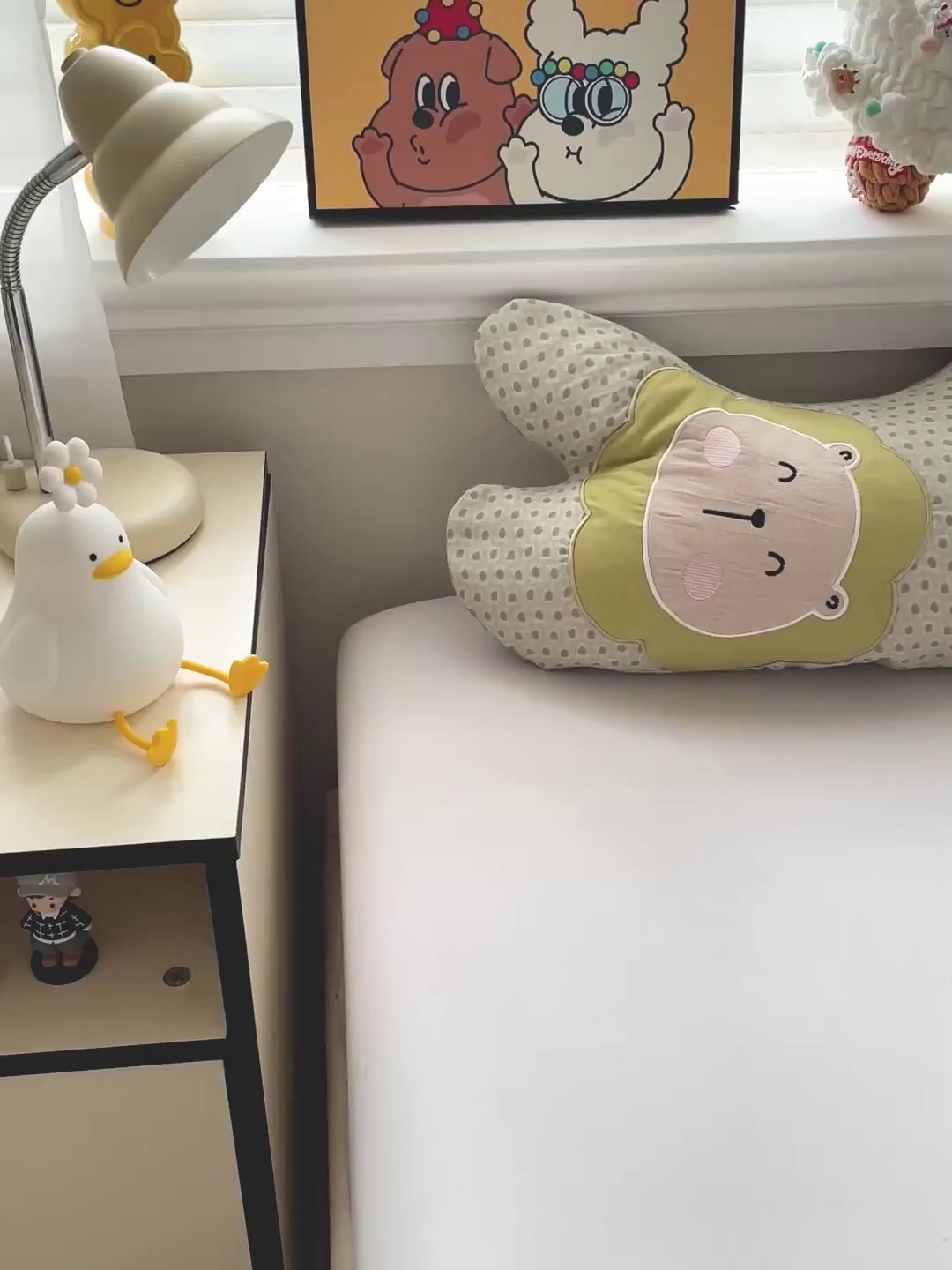 91家纺网 家纺一手货源 找家纺 亦帆枕芯 2025新款全棉纱布荞麦枕头抱枕小狮子枕芯加枕套可拆洗 黄色-全棉纱布小狮子