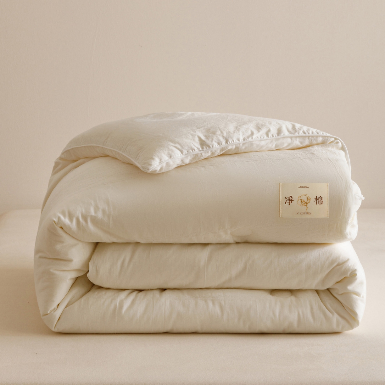 91家纺网 家纺一手货源 找家纺 子由家居 2025新款纯棉水洗棉麻花纹大提花55大豆被被子被芯 麻花纹55大豆被-自然光