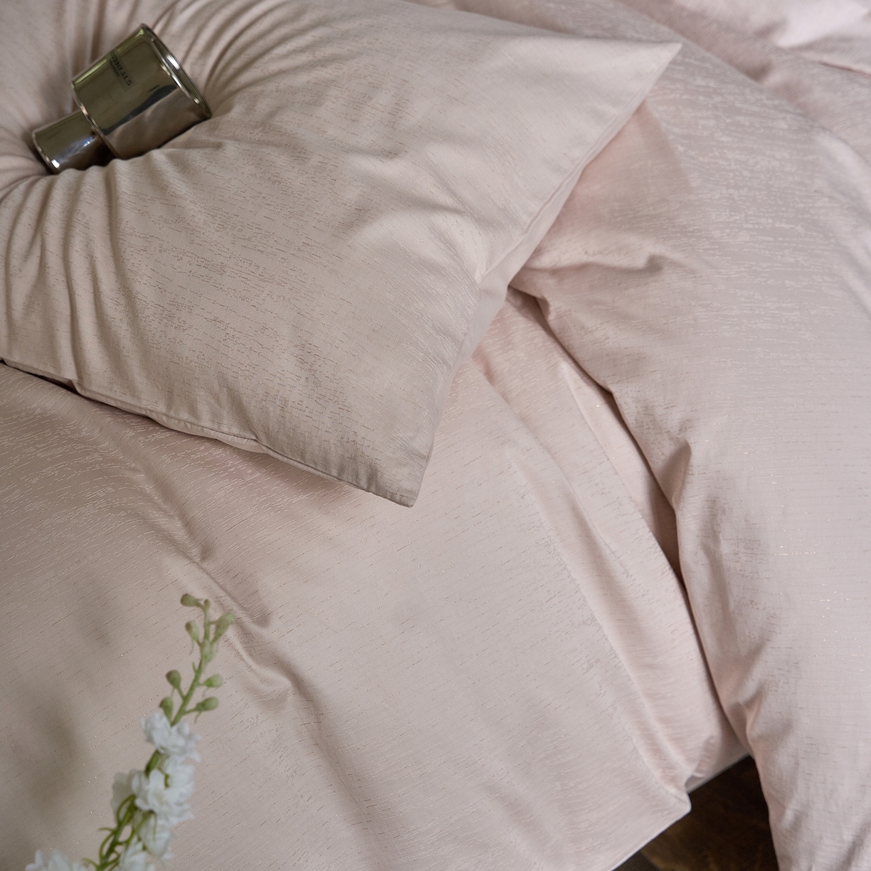 91家纺网 家纺一手货源 找家纺 （总）ONE TWO ONE 121 2025新款100S长绒棉贡缎提花四件套-莳光线条【提供买家秀】【会员-20】