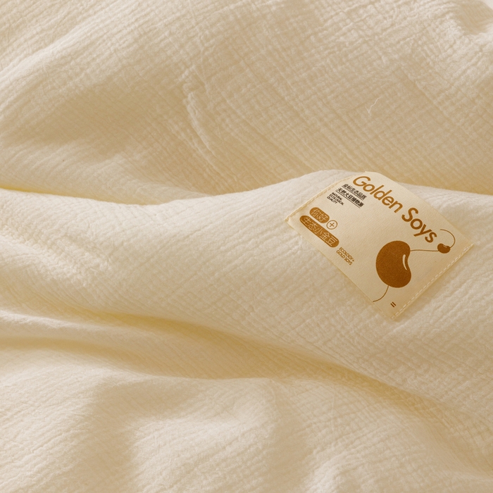 91家纺网 家纺一手货源 找家纺 （总）子由家居 2025新款家居双层邹邹纱大豆冬被系列