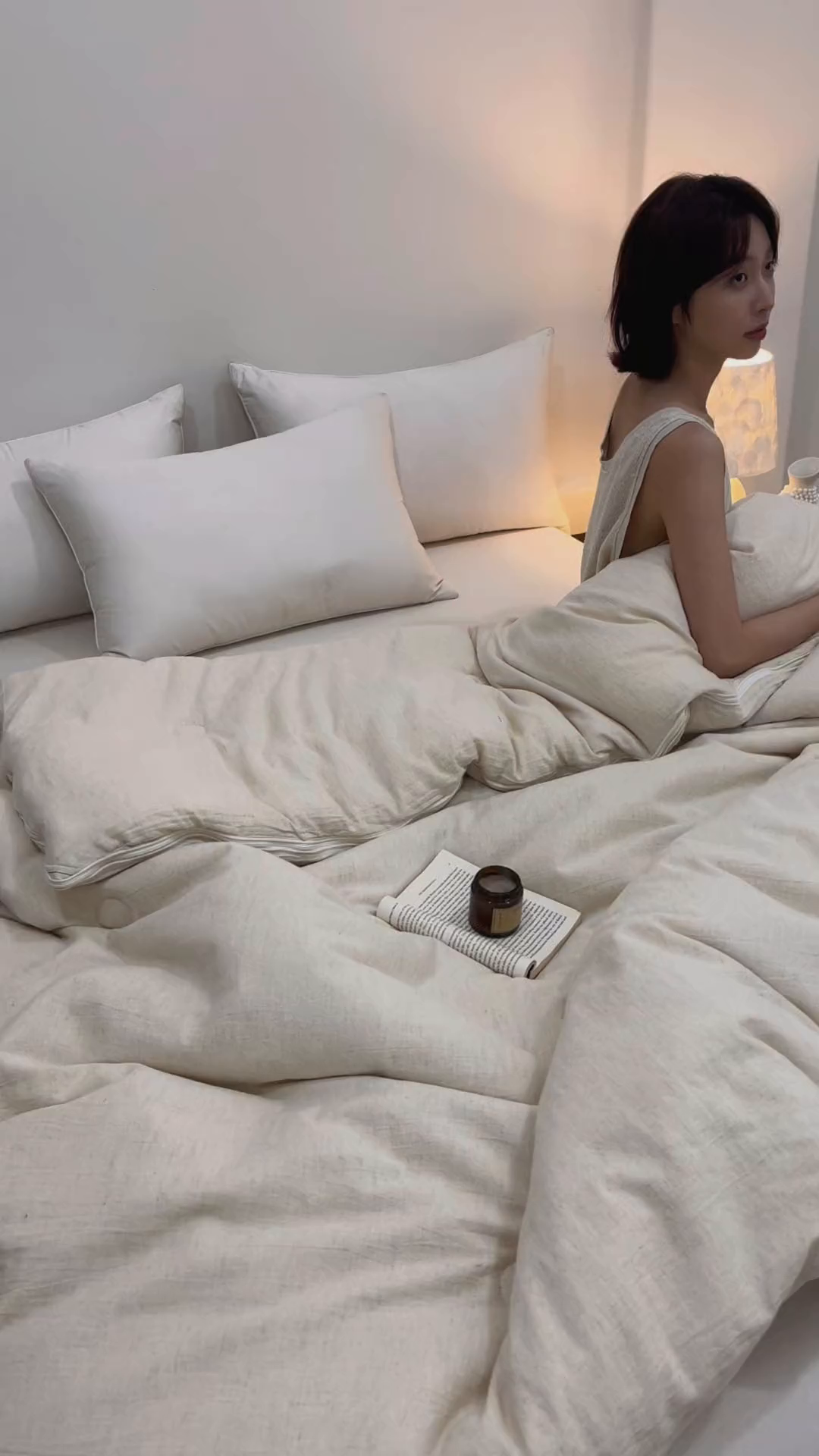 91家纺网 家纺一手货源 找家纺 子由家居 2025新款纯棉水洗棉麻55大豆被被子被芯 棉麻55子母被