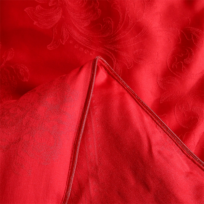 91家纺网 家纺一手货源 找家纺 芭芭棉家纺 2025新款全棉提花云端之梦被子被芯 云端之梦大红