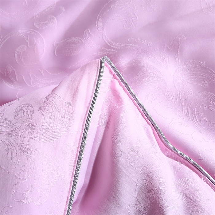 91家纺网 家纺一手货源 找家纺 芭芭棉家纺 2025新款全棉提花云端之梦被子被芯 云端之梦粉色