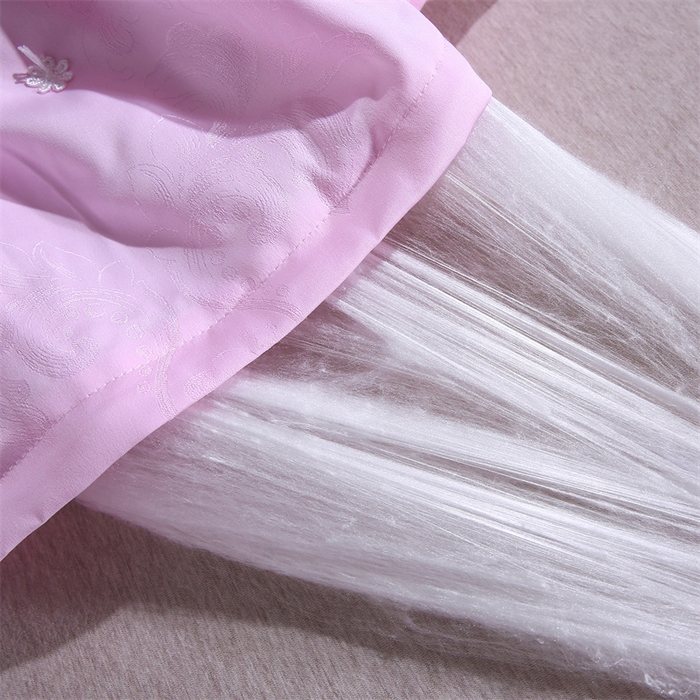 91家纺网 家纺一手货源 找家纺 芭芭棉家纺 2025新款全棉提花云端之梦被子被芯 云端之梦粉色