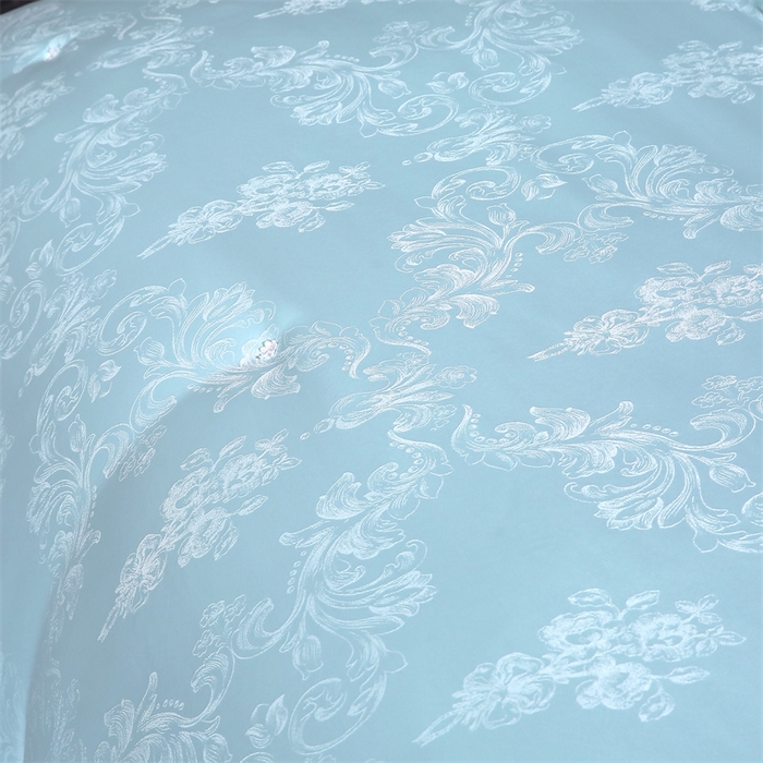 91家纺网 家纺一手货源 找家纺 芭芭棉家纺 2025新款全棉提花云端之梦被子被芯 云端之梦绿色