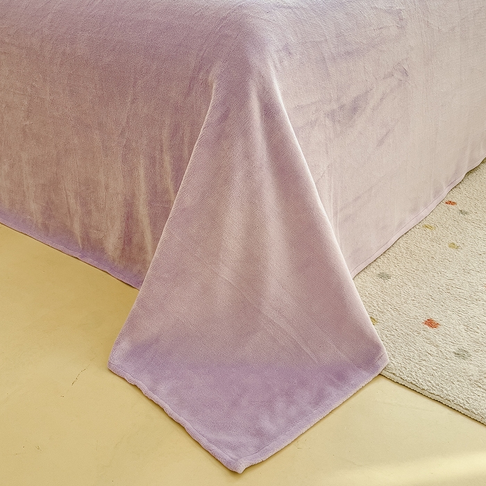 91家纺网 家纺一手货源 找家纺 摩妮卡 2025新款小清新加厚260克牛奶绒泡泡绒四件套 幽香恋曲