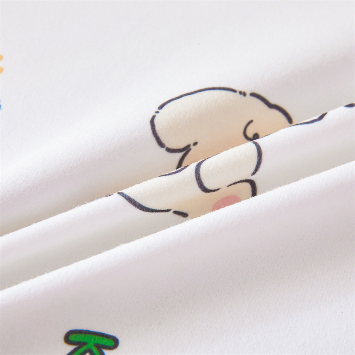 91家纺网 家纺一手货源 找家纺 雯豆家纺 2025新款TPU防水隔尿床笠防脏垫单床笠床笠单件 防水床笠-爱心萌宠