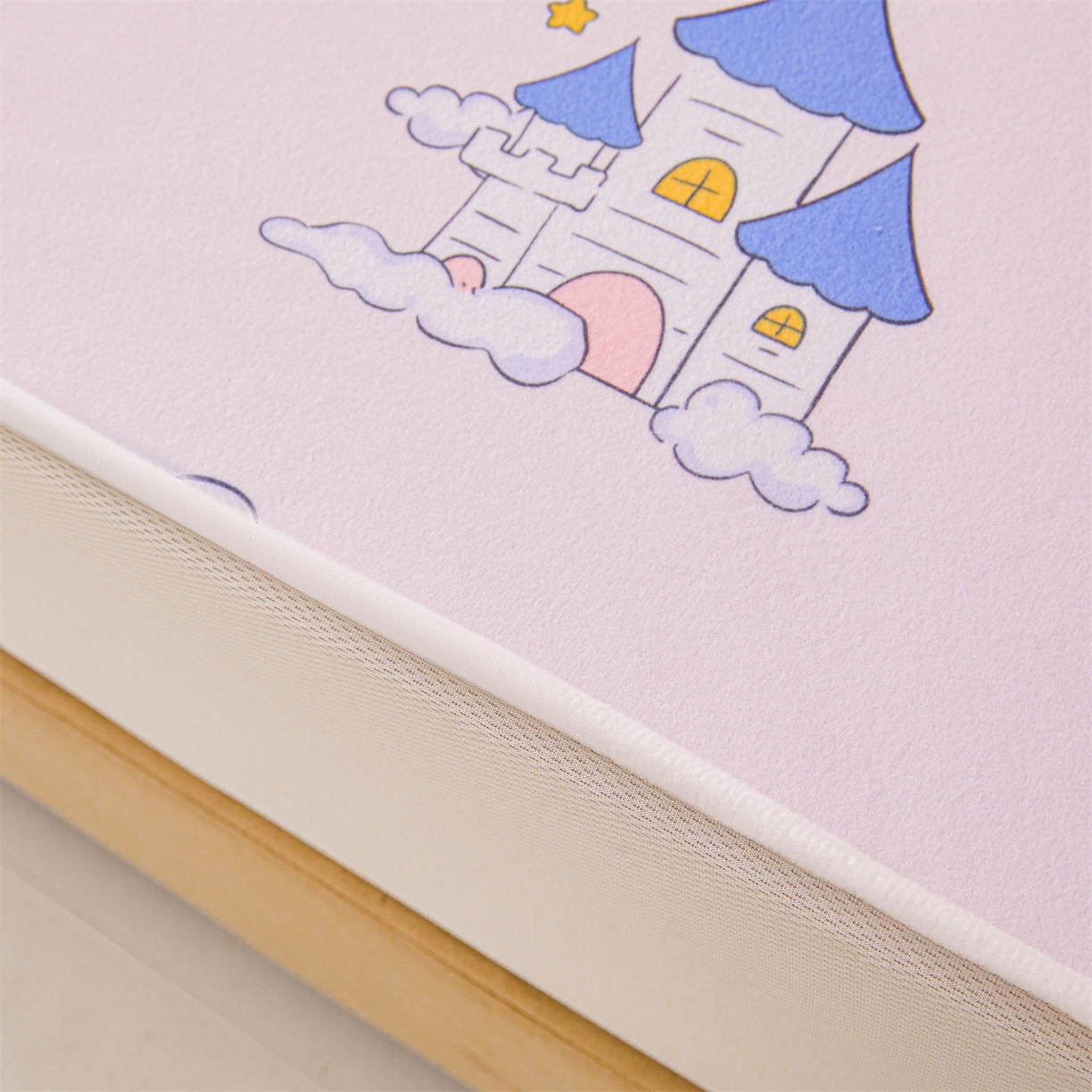 91家纺网 家纺一手货源 找家纺 雯豆家纺 2025新款TPU防水隔尿床笠防脏垫单床笠床笠单件 防水床笠-天使城堡