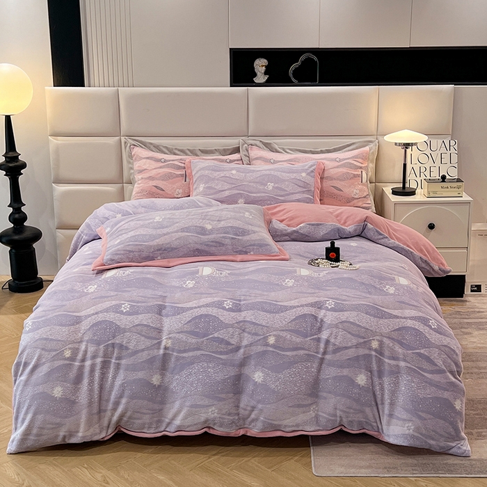 91家纺网 家纺一手货源 找家纺 （总）花香四季家纺 2025新款全消光工艺320克牛奶绒四件套