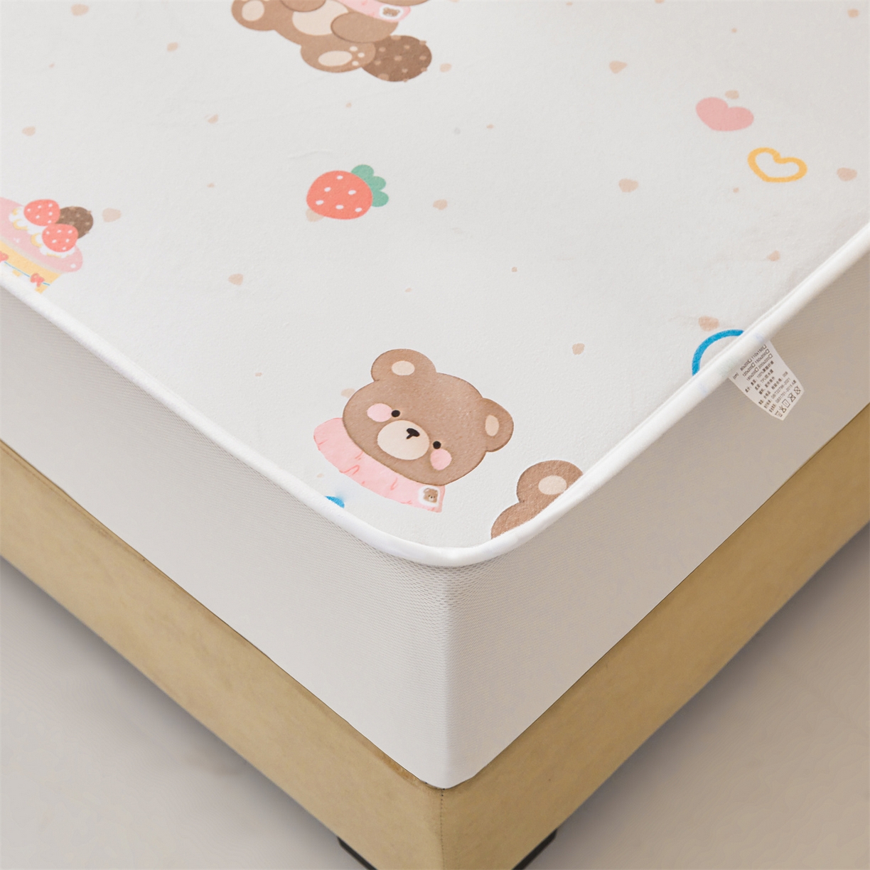 91家纺网 家纺一手货源 找家纺 雯豆家纺 2025新款TPU防水隔尿床笠防脏垫单床笠床笠单件 防水床笠-小伙伴