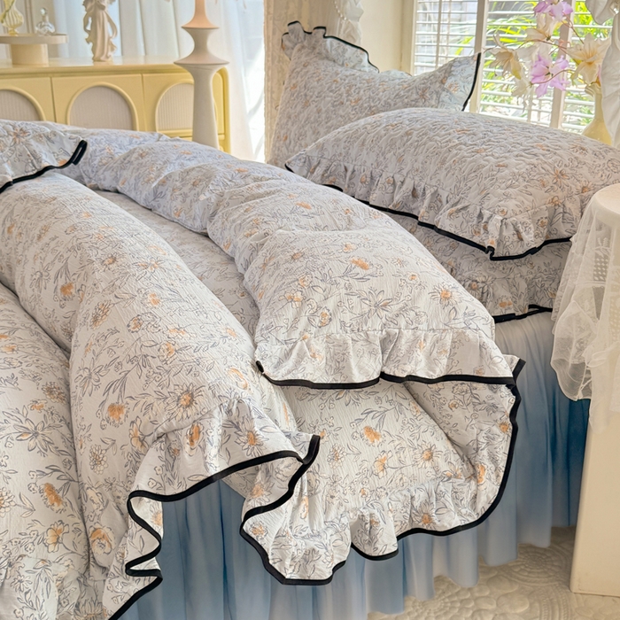 91家纺网 家纺一手货源 找家纺 （总）金盛皇朝家纺 2025新款渐变色床裙四件套