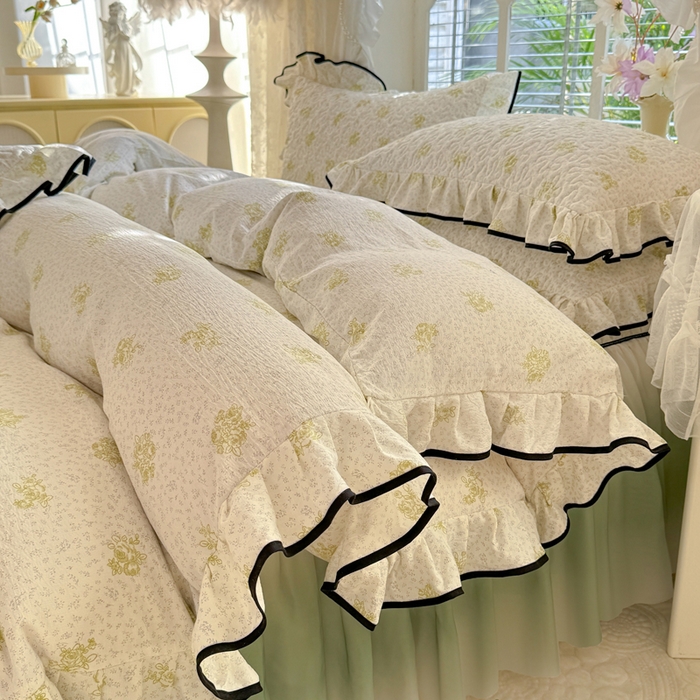 91家纺网 家纺一手货源 找家纺 （总）金盛皇朝家纺 2025新款渐变色床裙四件套